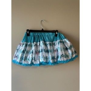 Disney Tutu Couture Girls Tutu Skirt Frozen Elsa Teal/Blue Sz L (Girls 7/8)